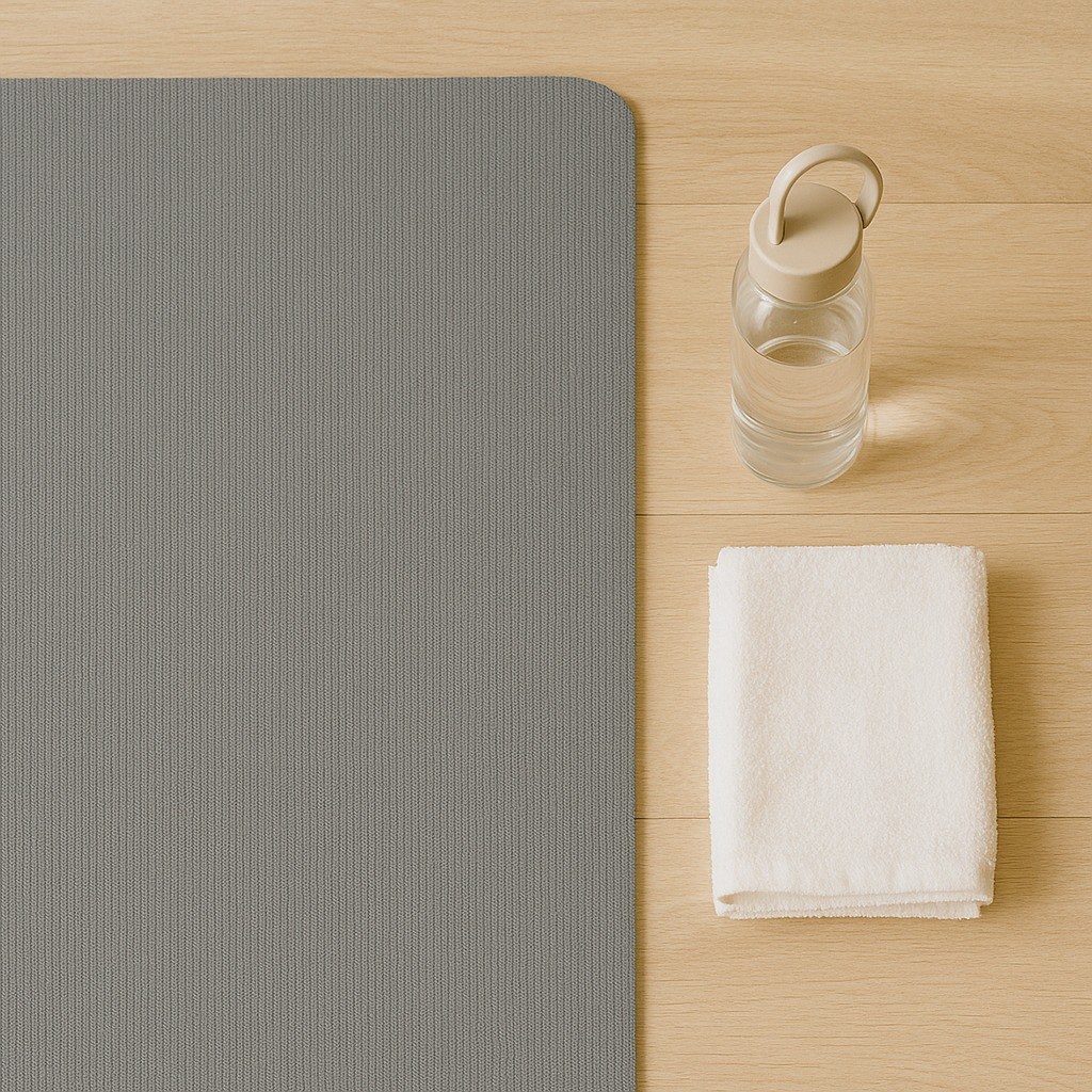 Підготовлене місце для практики: килимок і ковдра